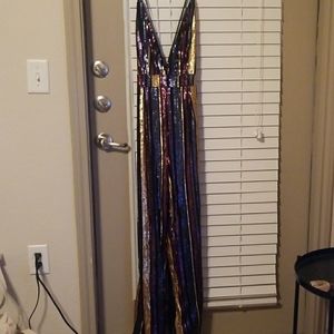 FOREVER 21 |NEW WITH TAGS Colorful Sequin Jumpsuit